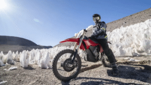Electric Motorcycle Reaches Record Height on the World’s Highest Active Volcano