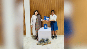 EuroSchool’s Rhea Kundapur Breaks Guinness World Record in Two-Wheel Roller Skating