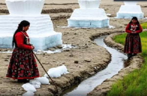 Women of Ladakh Create “Ice Stupas” to Combat Water Shortages