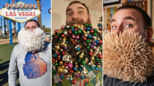 From Baubles to Bricks The Wild World Records Hidden in One Man’s Beard