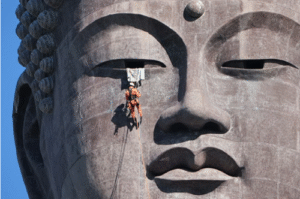 Guinness World Record-Holding Ibaraki Buddha Hosts Large-Scale Rescue Training