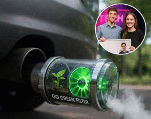 High School Innovators Turn Car Exhaust Into Oxygen with “Go Green Filter”