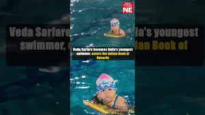 India’s Youngest Swimming Prodigy 1-Year-Old Veda Sets National Record in Open Water Confidence