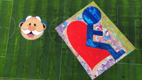  Mexican charity creates largest bottle cap mosaic with one TON of tiny plastic lids