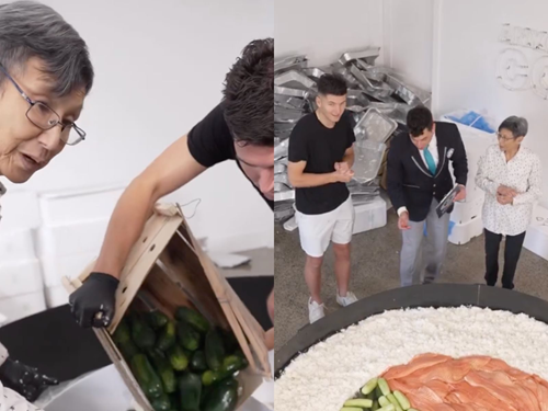  Nick DiGiovanni and Lynja Create World’s Largest Sushi Roll