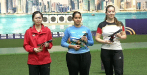 Simranpreet Equals Junior World Record to Capture Gold in Women’s 25m Pistol