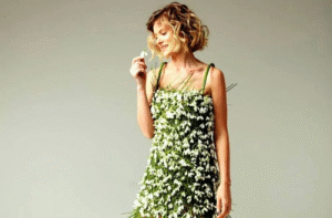 World’s First Dress Made Entirely of Snowdrop Flowers Sets Guinness World Record