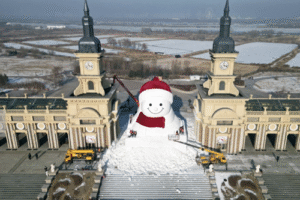 World’s biggest snowman