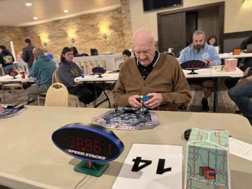  95-Year-Old Makes History at Rubik’s Cube Competition