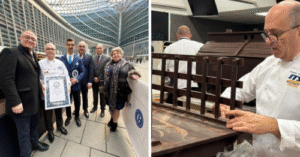 Andrew Farrugia Earns Third Guinness World Record with Chocolate Train in Milan