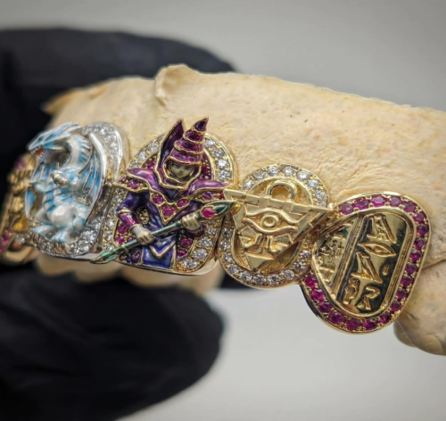  Blue‑Eyes White Dragon vs Dark Magician — Yu‑Gi‑Oh! Grills by Homer The Jeweler