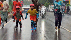 Brother‑Sister Duo Skates 700 km from Ghaziabad to Gonda