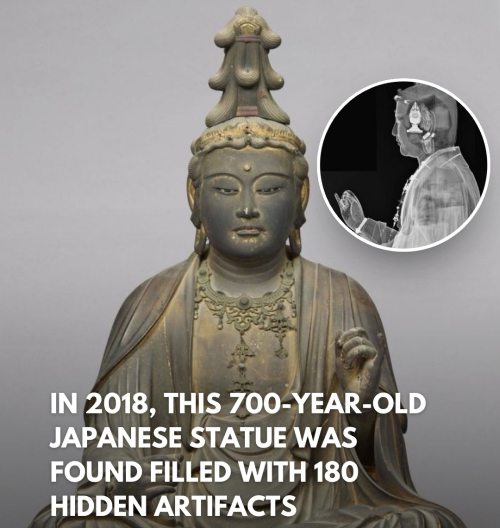  CT Scans Reveal Hidden Treasures Inside Ancient Japanese Statue