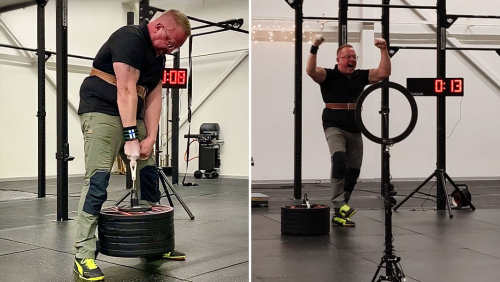  Finnish Finger Wrestler Breaks Deadlift Record by Hoisting Over 330 lbs with Middle Finger