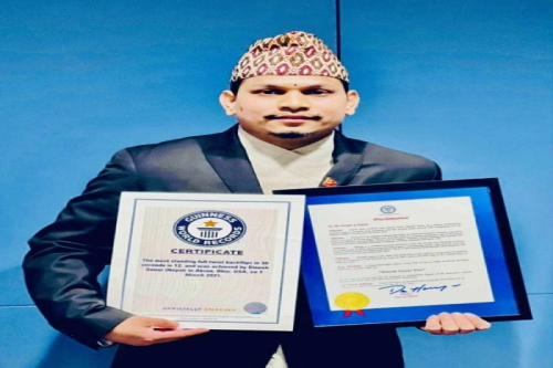  Guinness World Record Holder Sunar Receives Honorary Doctorate in Sports Science