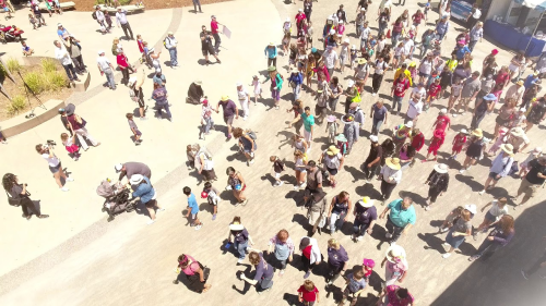  Largest Moon Walk Dance Sets Record at Space Station Museum