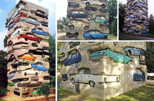  Long Term Parking  Arman’s Monumental 60‑Foot Car Sculpture Defies Time and Consumption