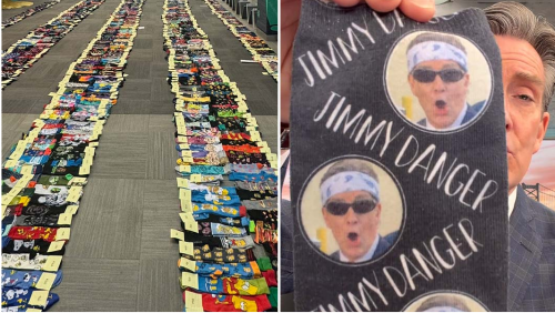  News Anchor’s Extraordinary Collection of 1,531 Pairs of Socks Earns World Record