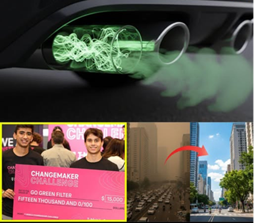  Teen Innovators Tackle Pollution with Go Green Filter