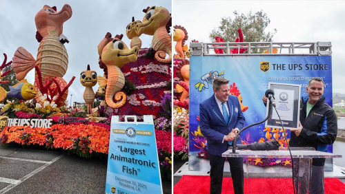  The UPS Store Delivers on Nautical Parade as Animatronic Seahorse Claims World Record