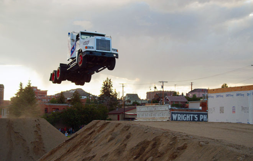  World Record for Longest Ramp Jump by a Truck Cab