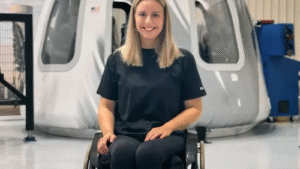 World’s First Wheelchair User to Travel to Space Michaela Benthaus Sets Record