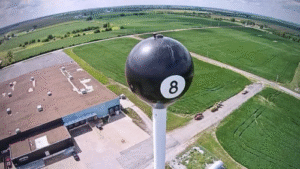 World’s Largest 8 Ball Sculpture