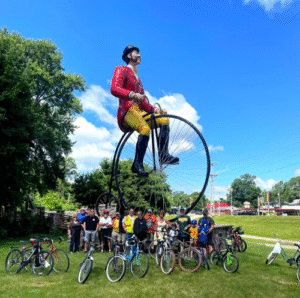 World’s Largest Bicyclist Statue