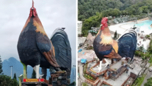 World’s Largest Rooster Sculpture Crowns Philippines’ Campuestohan Resort