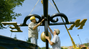 World’s Largest Weather Vane Spins
