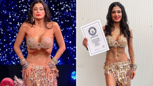 Belly Dancer Breaks World Record with Astonishing Muscle Control Performance