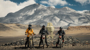 Father and Sons Reach Record Heights on Motorcycle Adventure