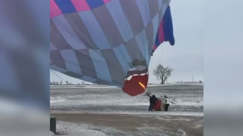  Hot Air Balloon Hits Power Line During World Record Practice Run