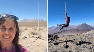 Pole Dancing Champion Performs on Chilean Volcano in Record-Breaking Feat
