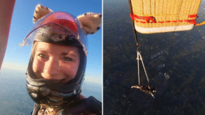 Trapeze Artist Performs at 10,000 Feet, Sets Record for Highest Aerial Act