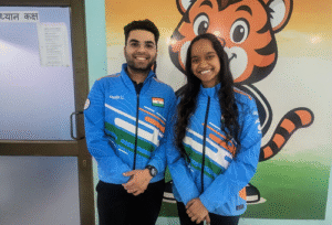 World Record Fuels Elavenil Valarivan and Arjun Babuta to Mixed Team Gold at Asian Championships