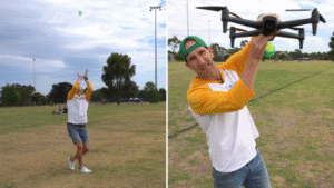YouTuber Ozzie For Kids Uses Drone to Catch Sky-High Tennis Ball in Incredible Feat