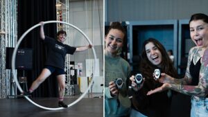 Australian circus artist smashes record by spinning in a Cyr wheel 3,399 times