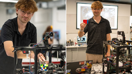  Brothers Break Decade-Old Record with Lightning-Fast Puzzle Cube-Solving Robot