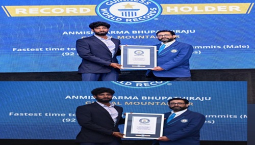  From Visakhapatnam to World Glory: Mountaineer Anmish Varma Sets Guinness World Record