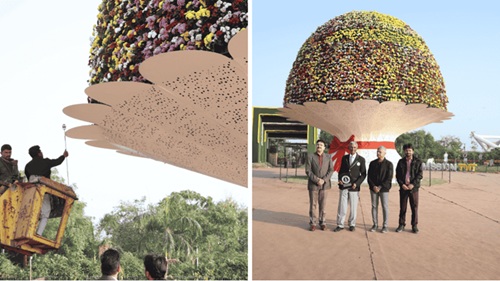  India Creates World’s Largest Flower Bouquet