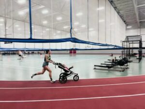 N.B. Mother Pushes Toward Stroller Run World Record