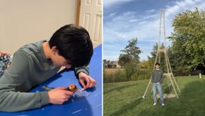 Teen Engineering Prodigy Builds Eiffel Tower Replica from Toothpicks