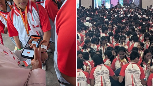  Thousands of Indian Schoolchildren Unite to Break Ice Cream World Record
