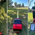 Artist Ali Spagnola Creates Record-Breaking Giant Tape Measure