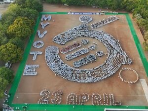 Namakkal Sets World Record with Largest Voter Awareness Human Formation