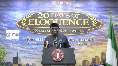  Nigeria’s School of Eloquence Sets New World Record with 480-Hour Speaking Marathon