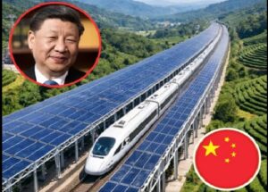 Viral Claim of Fully Solar-Powered Beijing–Guangzhou Rail Debunked as AI-Generated Fiction