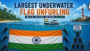 Largest Underwater Flag and Human Stack in Andaman Set for Guinness World Record Attempt at Swaraj Dweep